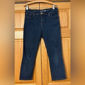 INC International Concepts Dark Blue Cropped Ankle Jeans 8